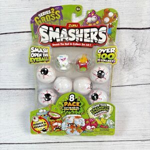 ZURU SMASHERS Smash Ball Eyeball Collectibles Series 2 GROSS 8 Pack NEW Toilet
